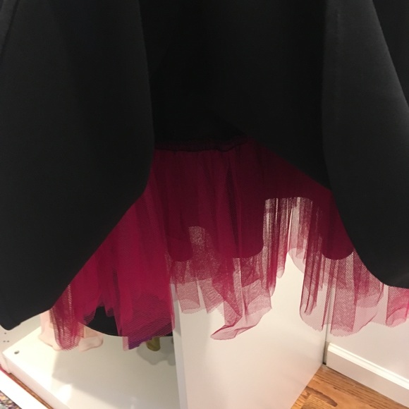 Black Knee Length Dress, A-Line - Picture 3 of 3